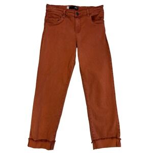 Kut From The Kloth Clay Women's 8 Amy Crop Straight Leg Jeans Spring Coastal